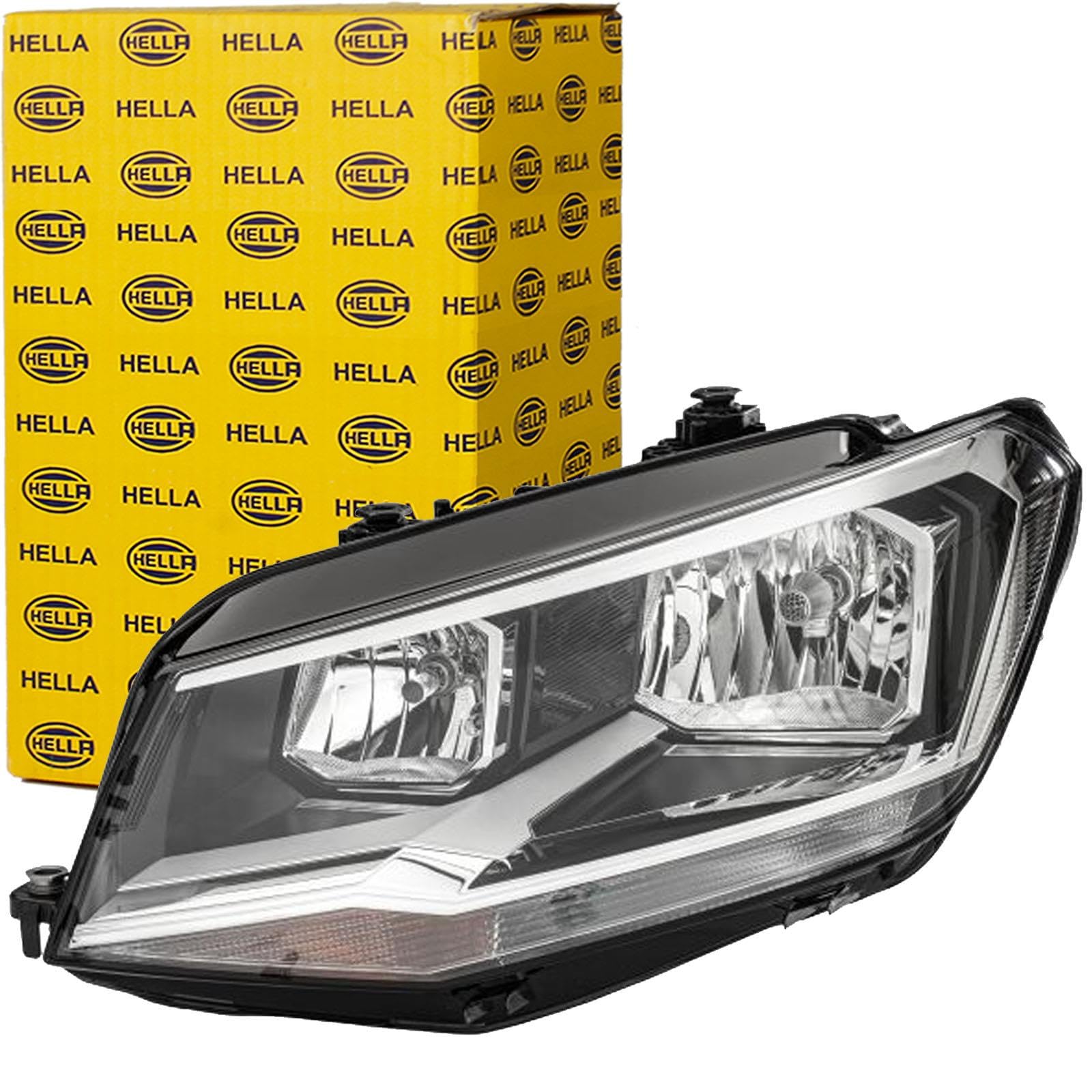 HELLA 1EA 012 286-051 Halogen Scheinwerfer - VW Caddy IV Box (SAA, SAH) - ECE - für Rechtsverkehr - links