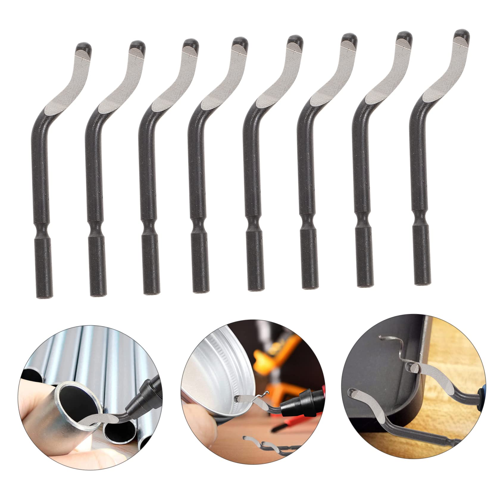 MAGICLULU 5 Set Utensili Per Sbavatura Professionale Con Ergonomico Lama Per Metallo Rimozione Burrs in Legno Alluminio Rame Strumento Rotante Facile Da Usare Controllare 10 Pezzi*5