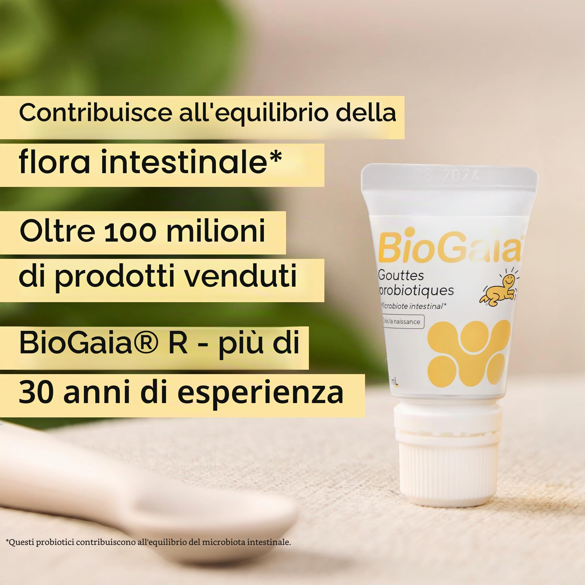 BioGaia Gocce probiotiche per neonati e neonati | Equilibrio della flora intestinale | Integratore alimentare a base di probiotici | Contiene L. reuteri Protectis | Flacone da 5 ml – Confezione da 2