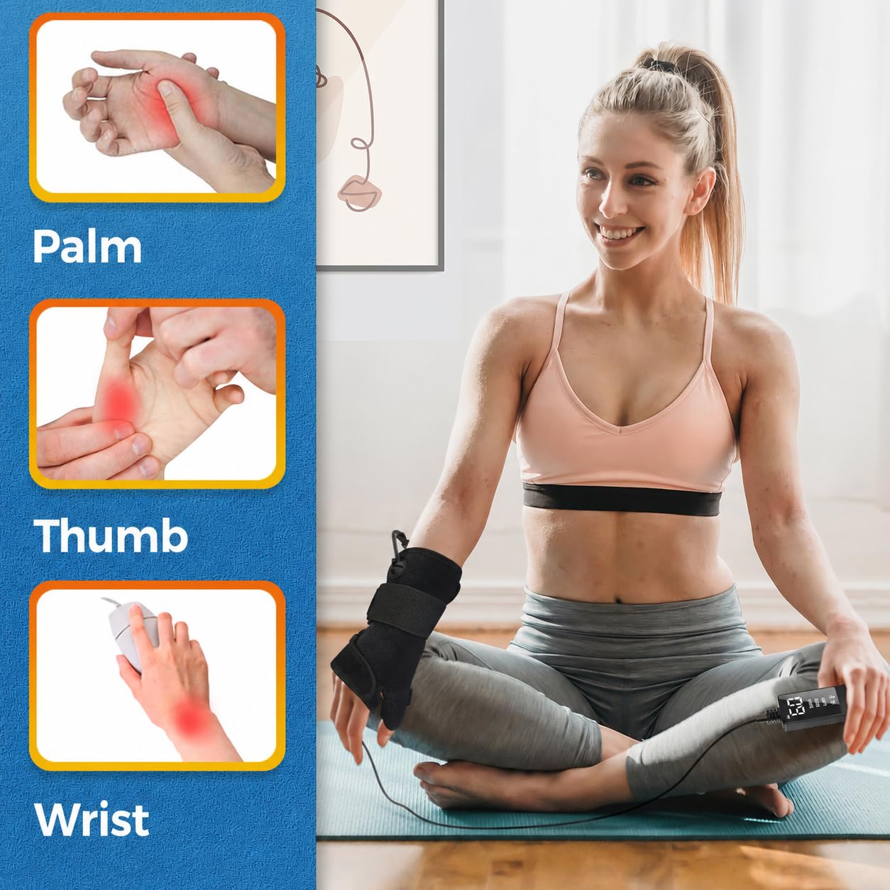 sticro Handgelenk-Daumenbandage, Heizkissen für Arthritis und Karpaltunnelsyndrom, Handheizkissen für Verstauchungen, Trigger Daumen, Handgelenk Hand Sehnenentzündung Schmerzlinderung - Linke rechte