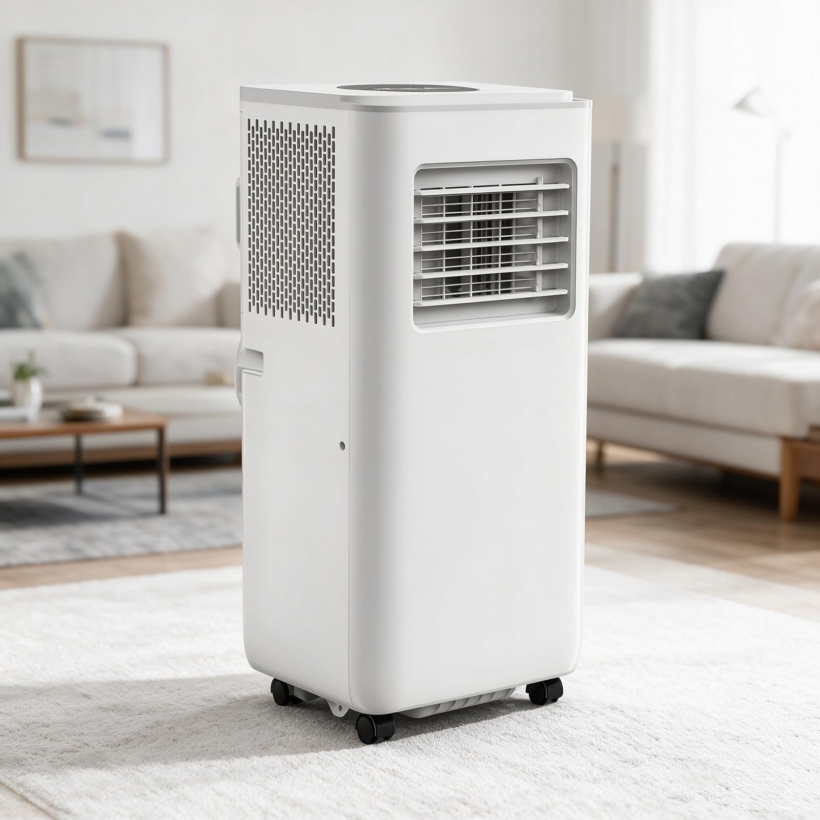 Przenośny klimatyzator 3 w 1, 13 000 BTU, klimatyzator podłogowy do pomieszczeń o powierzchni do 40 m², z pilotem zdalnego sterowania – idealny do sypialni i biura