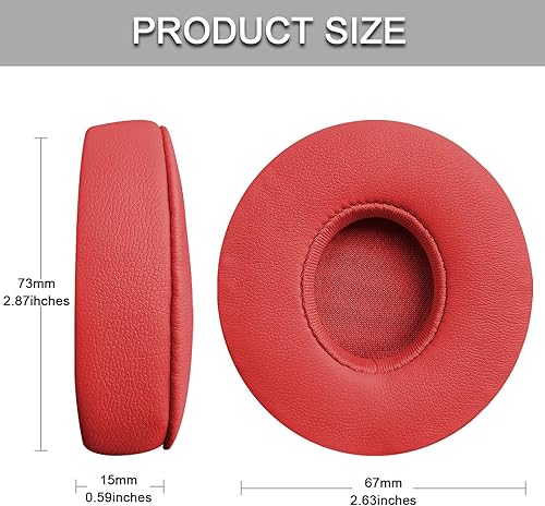 Vista 14 de Almohadillas de repuesto para auriculares inalámbricos Beats Solo 2 y Solo 3, almohadillas de repuesto para auriculares con aislamiento de ruido