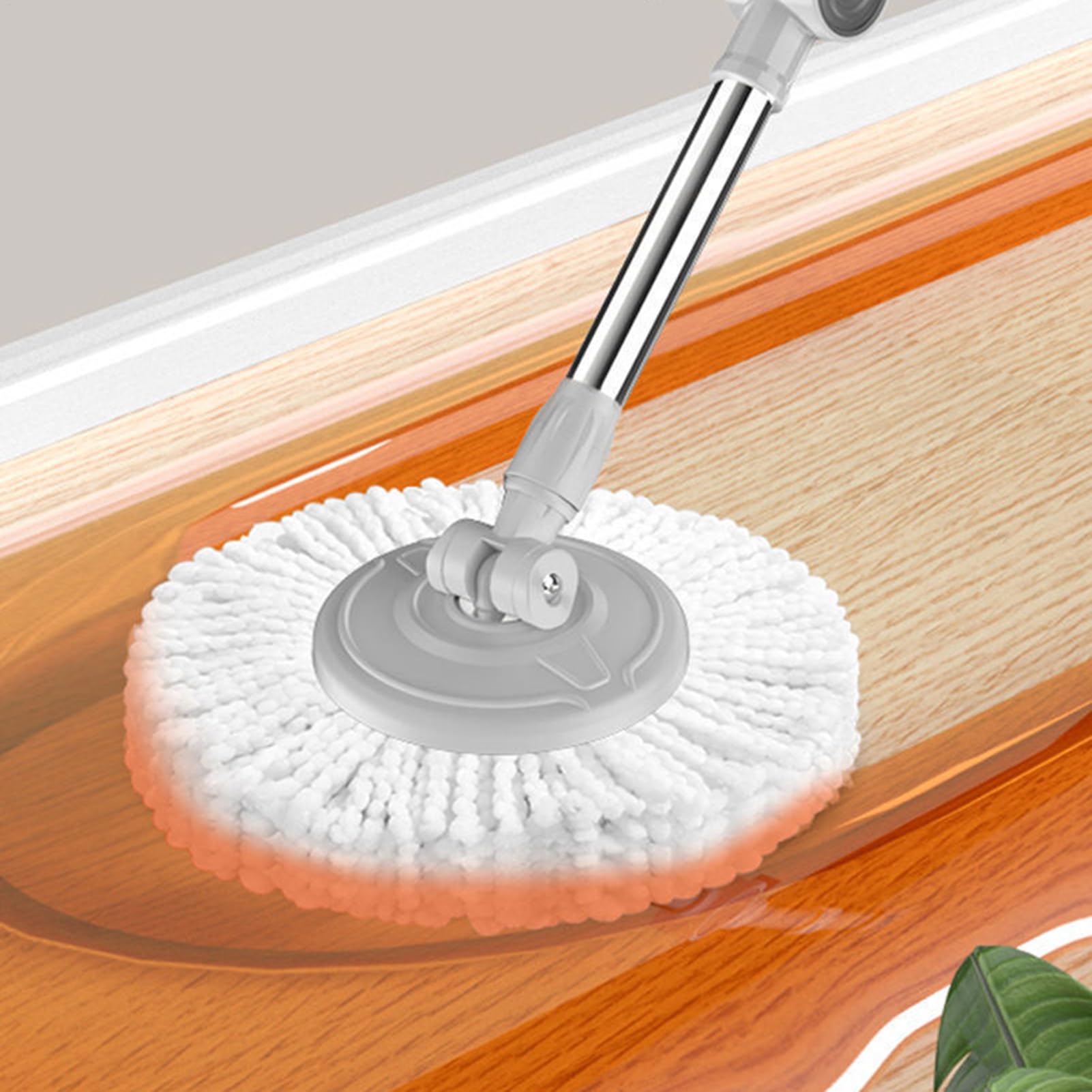 Set De Limpieza Con Fregona, Cubo Mango Ajustable Para Suelos | Kit Fregona Giratoria De Limpieza Y Cubo Con Escurridor Para En Suelos, Madera, Baldosas, Cocina, Baño, Salón