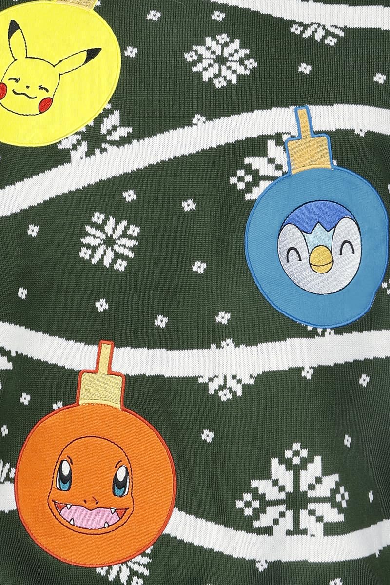 Pokémon Starter Unisex Christmas Jumper Multicolore Regular