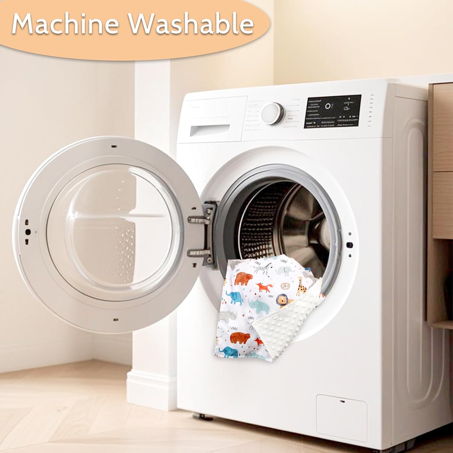 ManFaiSky Car Seat Cover Baby, Soft Carseat Covers Baby Girl, Multi-Use Nursing Cover & Infant Carseat Canopy, Animals - Image 9