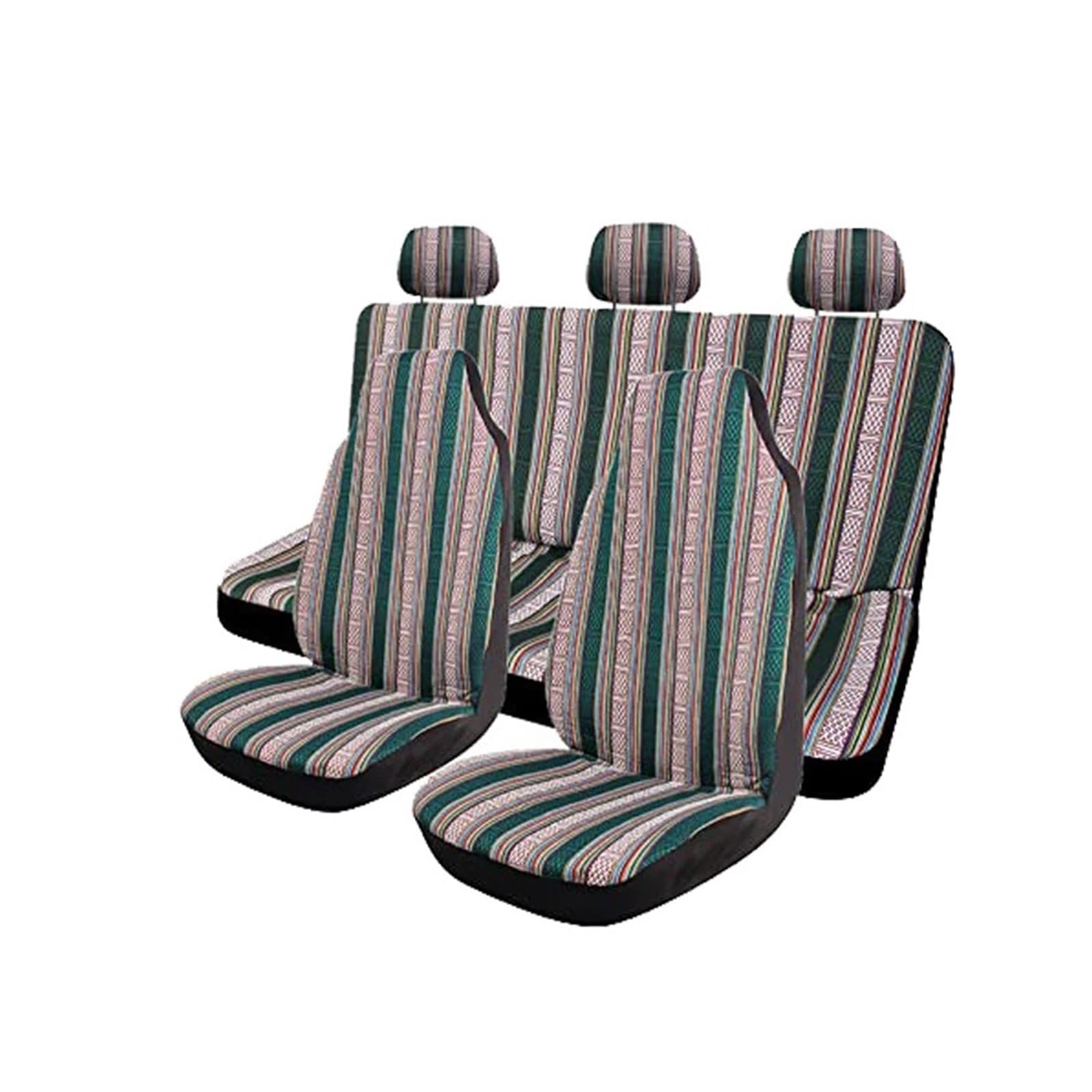 Coprisedili Coprivolante Universale Per La Maggior Parte Dei Sedili Auto Set Di Coprisedili Per Per(7 pieces set Type C)