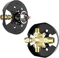 Vista 18 de Kit de molduras para bañera y ducha, juego de grifo de bañera y ducha con cabezal de ducha de un solo rociador y boquilla de bañera, kit de bañera