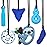 Chew Necklaces for Sensory Kids Boys Girls, 6 Pack Chewy Necklace Sensory Toys for Kids with Autism, Silicone Oral Motor Aids Chew Toys for Children Adults Reduce Fidgeting