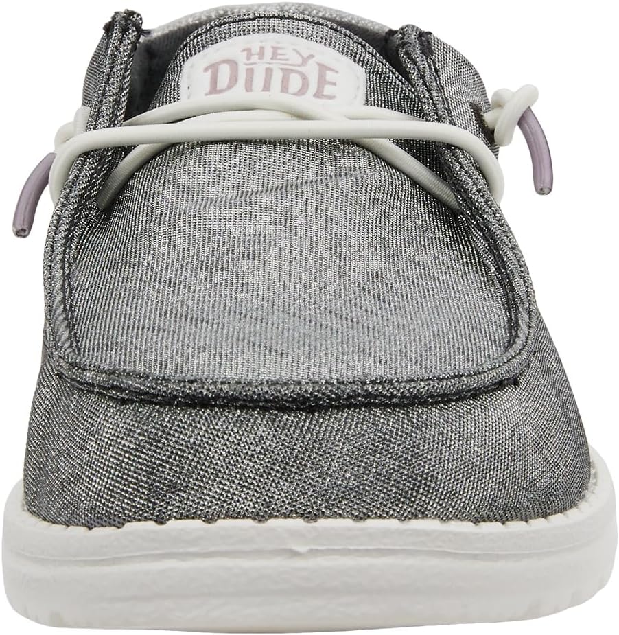 HEYDUDE Women’s Wendy Metallic Sparkle Slip-On Shoes | Stylish Fashion Loafers for Women | Lightweight & Comfortable - Image 5