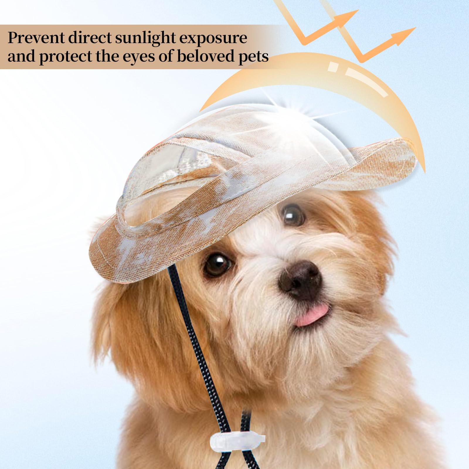 Cappello Da Sole Per Cani Piccoli - Berretto Regolabile, Taglia S Blu - Foto 10