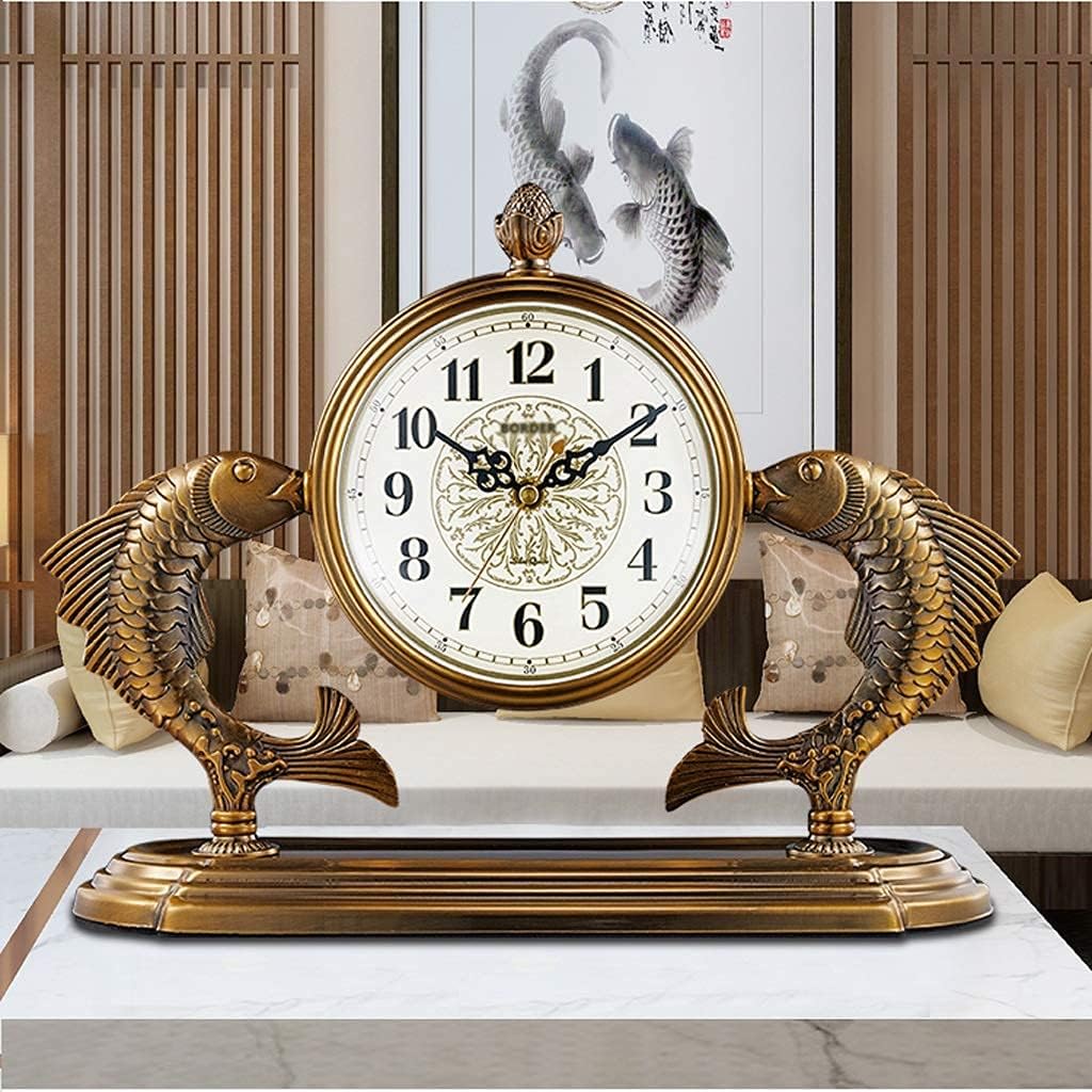 Doctor Desktop Clock Clock Desk Clock Living Room Home Desktop Clock Vibration Room Clock Desktop Desk Watch Europe Clockdown Decorative Bedroom Retro Bedside Table Clock (Size: B) (E)