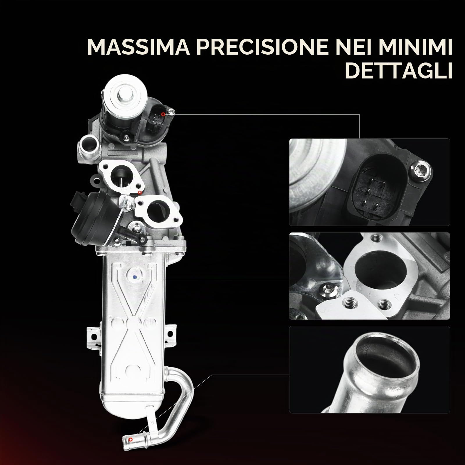 Frankberg Valvola EGR Ricircolo dei gas di scarico per Beetle CC Golf Passa.t Diesel 2008-2021 03L131512AP