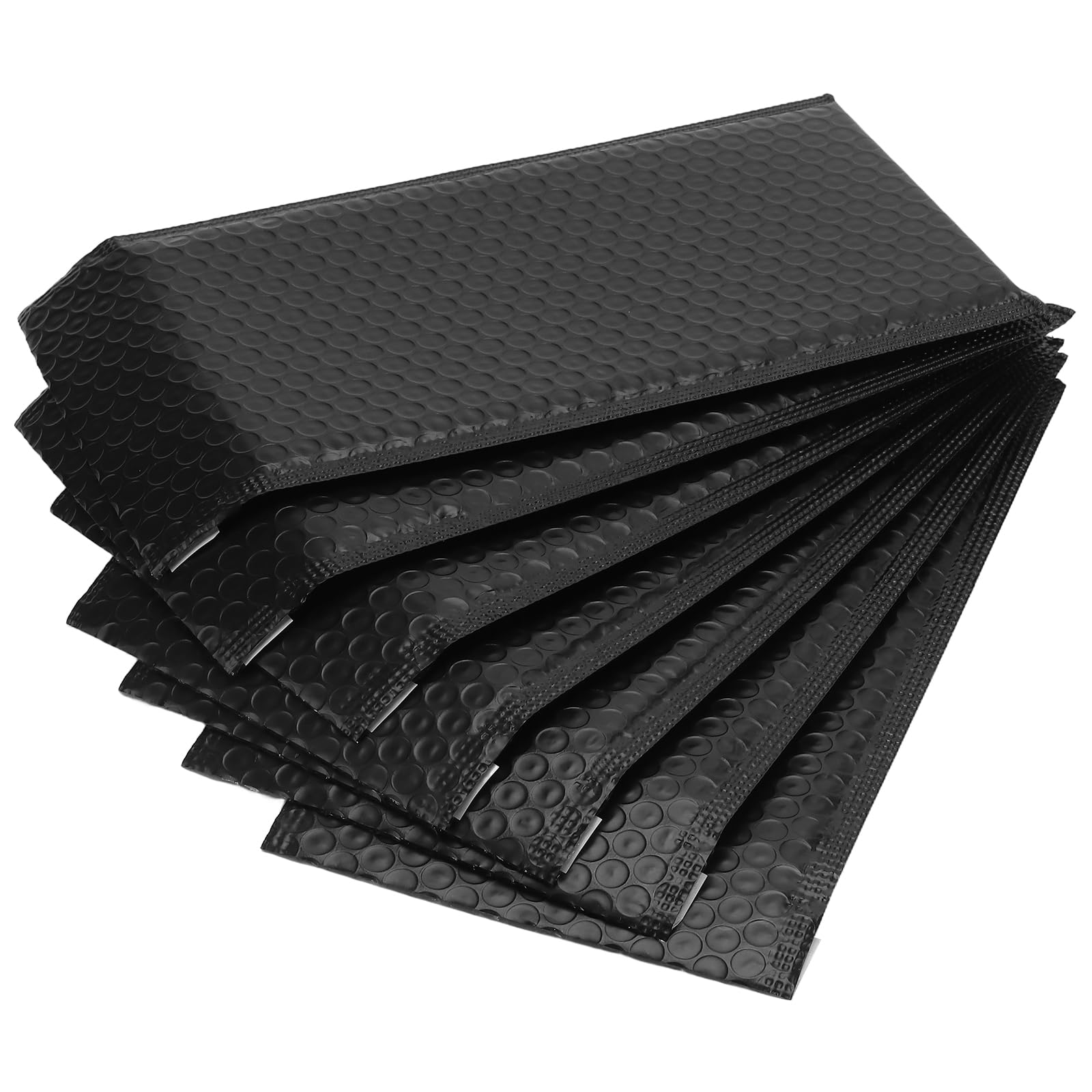 Luftpolster-Versandtaschen, A5, selbstklebend, 15 x 25 cm, Schwarz, 100 Stück