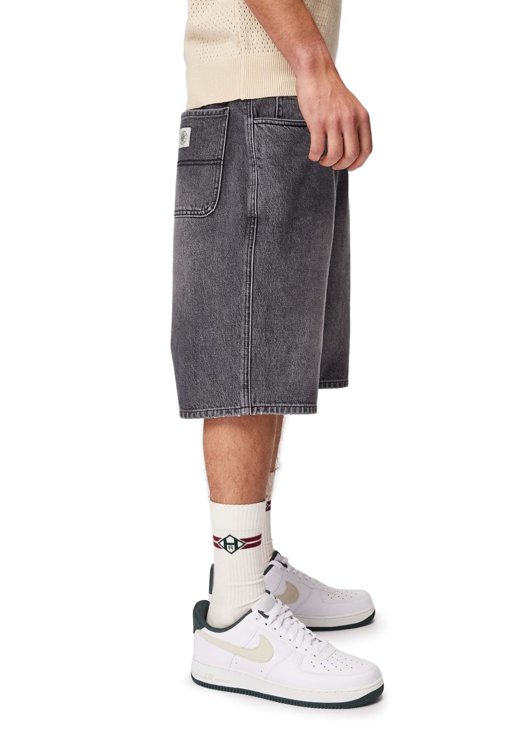 Honesty Rules Spodenki uniseks Baggy Jeans z bawełny ekologicznej