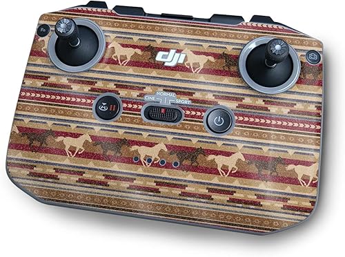 Miniatura 1 de MightySkins - Piel brillante con purpurina compatible con el controlador DJI RC-N1 - Caballos occidentales | Acabado con purpurina protectora,