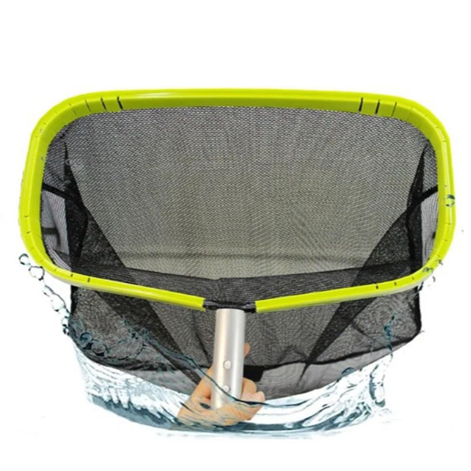 Skimmer per Piscina in Alluminio qualità con Struttura Resistente e Rete Pulizia della profondità Manutenzione efficiente Raccoglitore Foglie per Piscina con Tasca profondità