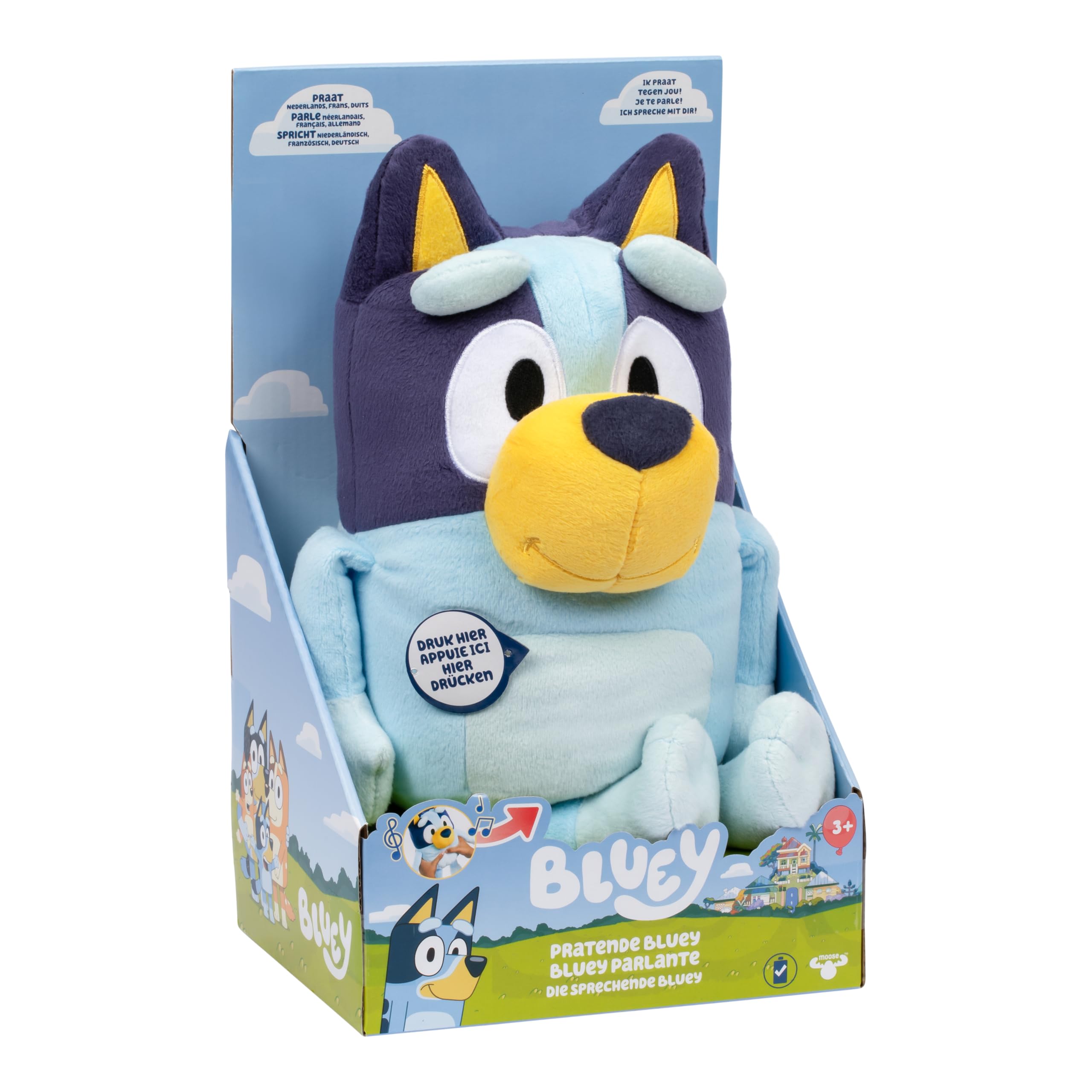 Moose Toys BLUEY Peluche parlante