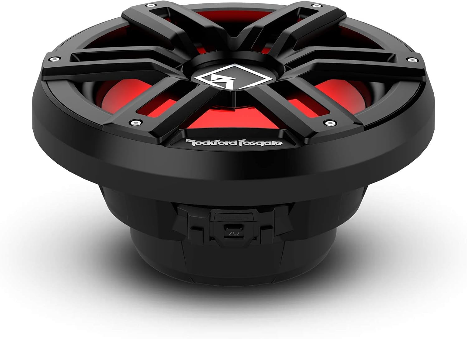 Rockford Fosgate M2D4-10IB Color Optix 10" DVC 4-Ohm Infinite Baffle Multicolor LED Lighted Marine Subwoofer - Black/Stainless