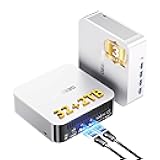 A8 Max Mini PC with AMD Ryzen 9 8945HS, Dual 2.5G LAN Mini Gaming PC with 32GB DDR5 2TB PCIe 4.0 NVMe SSD, Mini PC Windows 11 Pro/Wi-Fi 6E/BT 5.2/USB4/8K/SD Slot/VESA