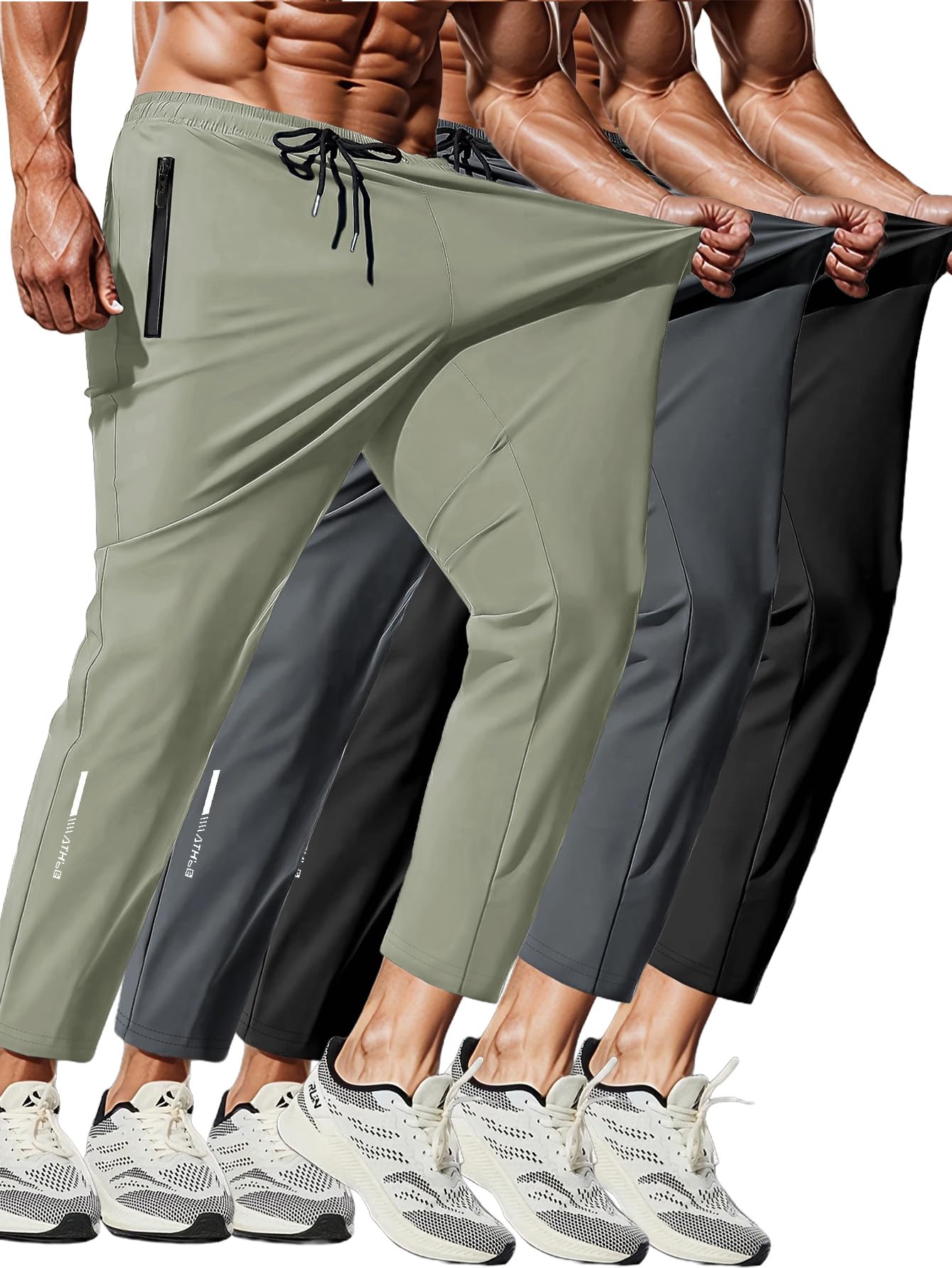schnell trocknende Jogginghosen für Herren zum Laufen und für das Training