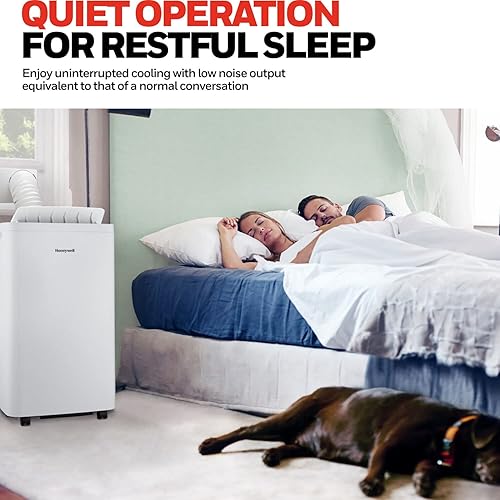 Miniatura 6 de Honeywell Manguera dual HW4CEDAWW0 14500 BTU aire acondicionado portátil con deshumidificador y ventilador color blanco