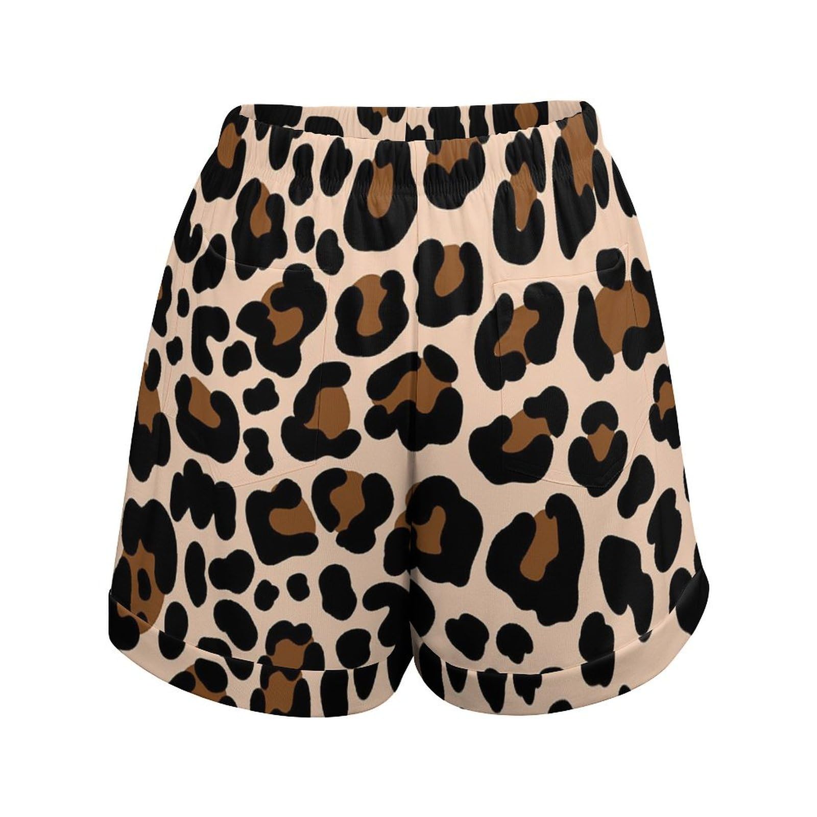 Amazon.co.jp: ショートパンツ ハイウエスト 豹柄 ヒョウ柄 夏 