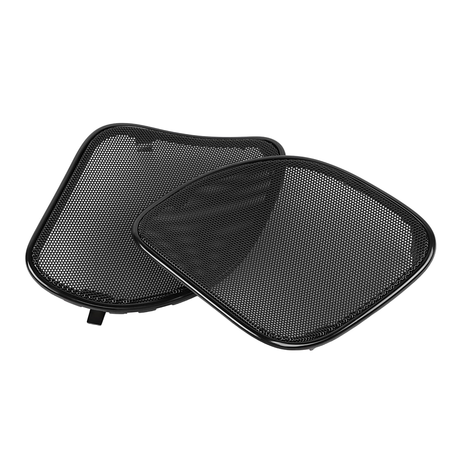 Moto Fairing Mesh Anteriore Altoparlante Griglie Copertura Altoparlante Griglie Trim per Harley Road Glide FLTRX FLTRK 2015-2023(Maglia nera + taglio nero)