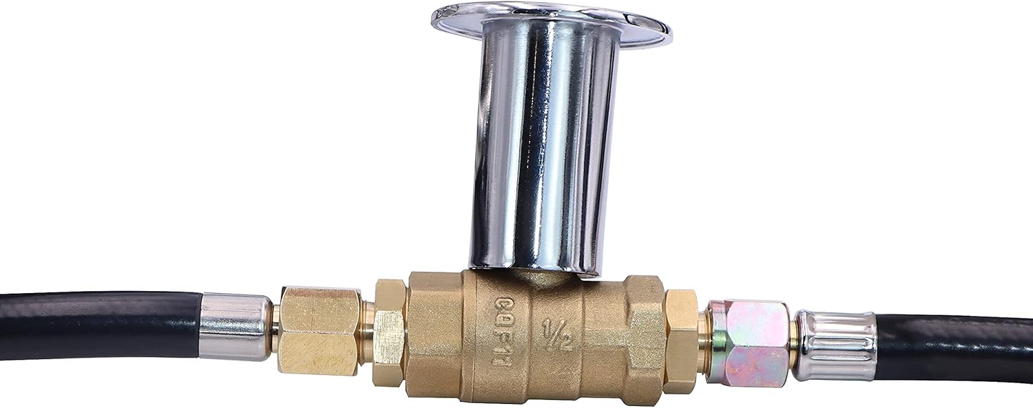 METER STAR 12" Stainless Steel Fire Ring Burner Valve Assembly Kit Replacement Parts for LP Propane Gas Fire Pit Kit, Outdoor Fireplaces 90,000 BTU Kit