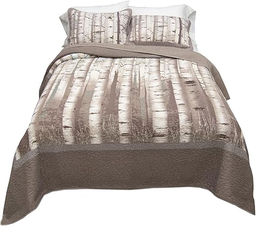 Miniatura 1 de Donna Sharp Colcha King - Edredón de algodón con diseño de oso de abedul y diseño de oso, lavable a máquina