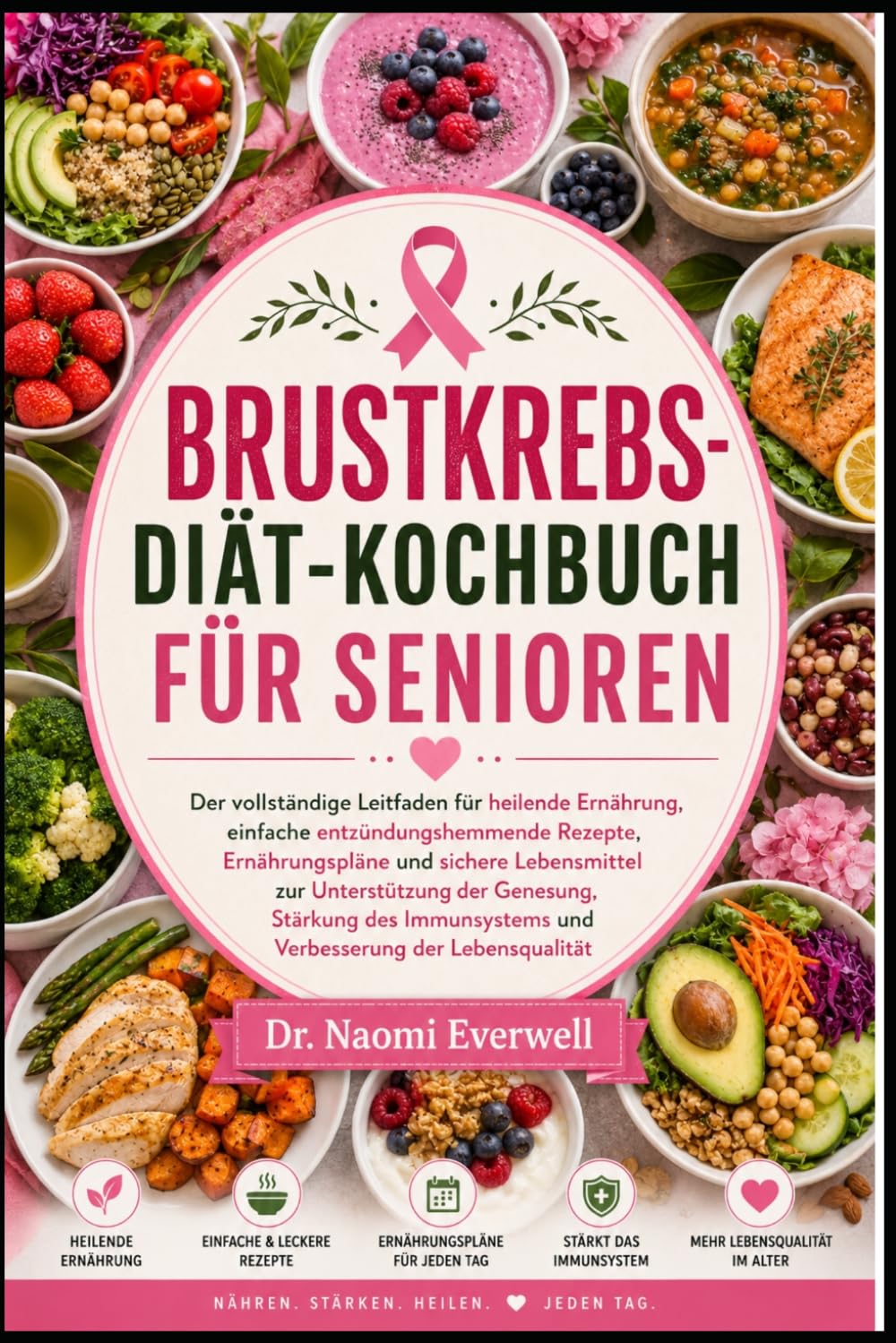 BRUSTKREBS-DIÄT-KOCHBUCH FÜR SENIOREN: Der vollständige Leitfaden für heilende Ernährung, einfache entzündungshemmende Rezepte, Ernährungspläne und ... des Immunsystems und Verbesserung der Lebensq