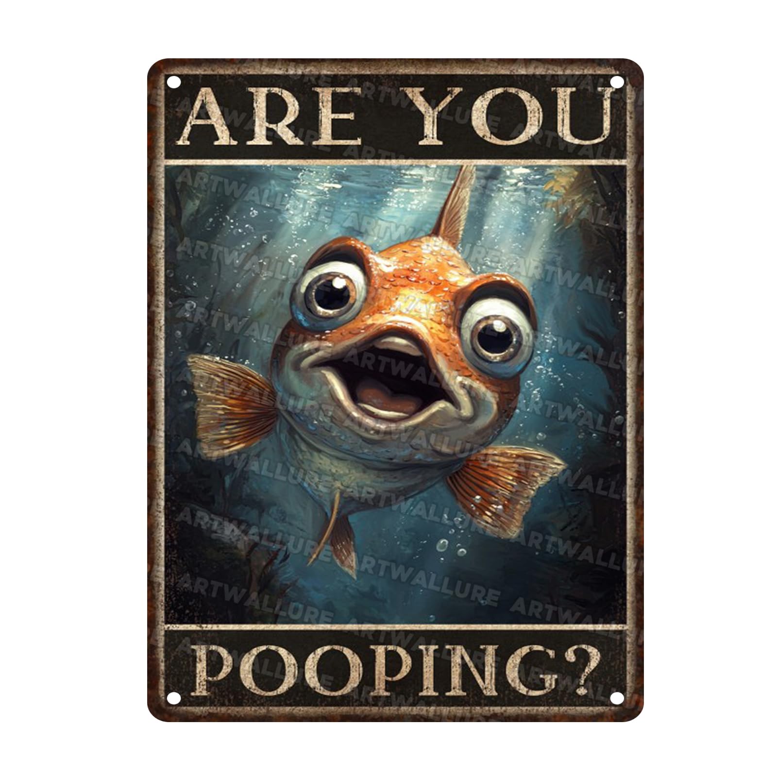 Bathroom Humor Metal Sign Vintage Tin Plaque Wall Decor Rustic Restroom Art Retro Iron Painting Home Decor 12x16inch