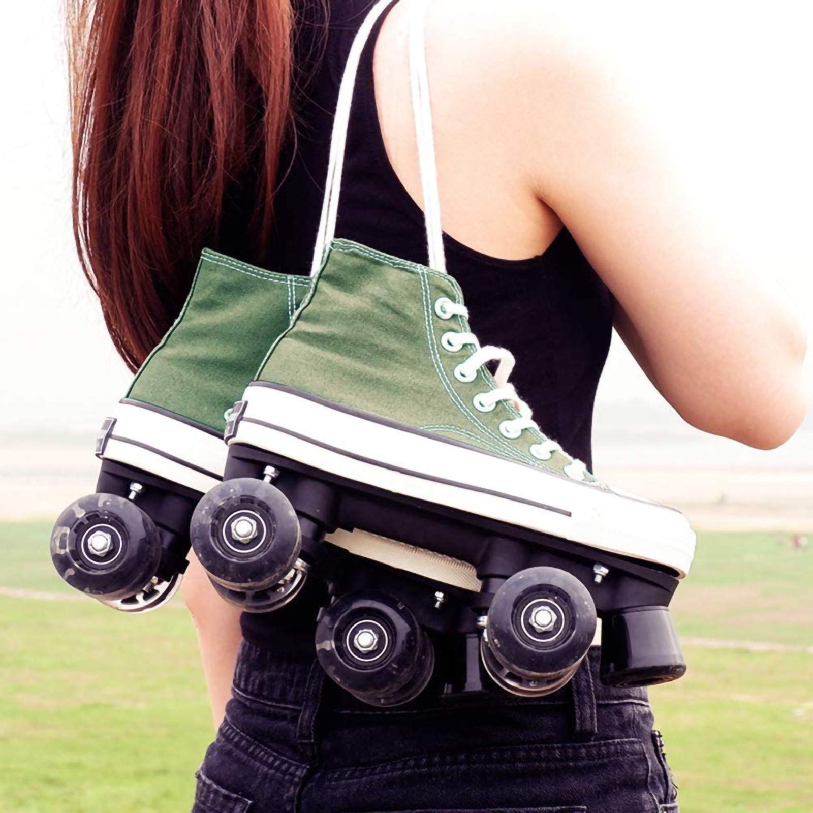 Patines De Ruedas Para Adultos, Doble Fila, De Lona, Doble Hilera, Patines De Cuatro Ruedas, Cómodos Y Ventiladores, Para Hombres, Mujeres, Niños Y Adultos