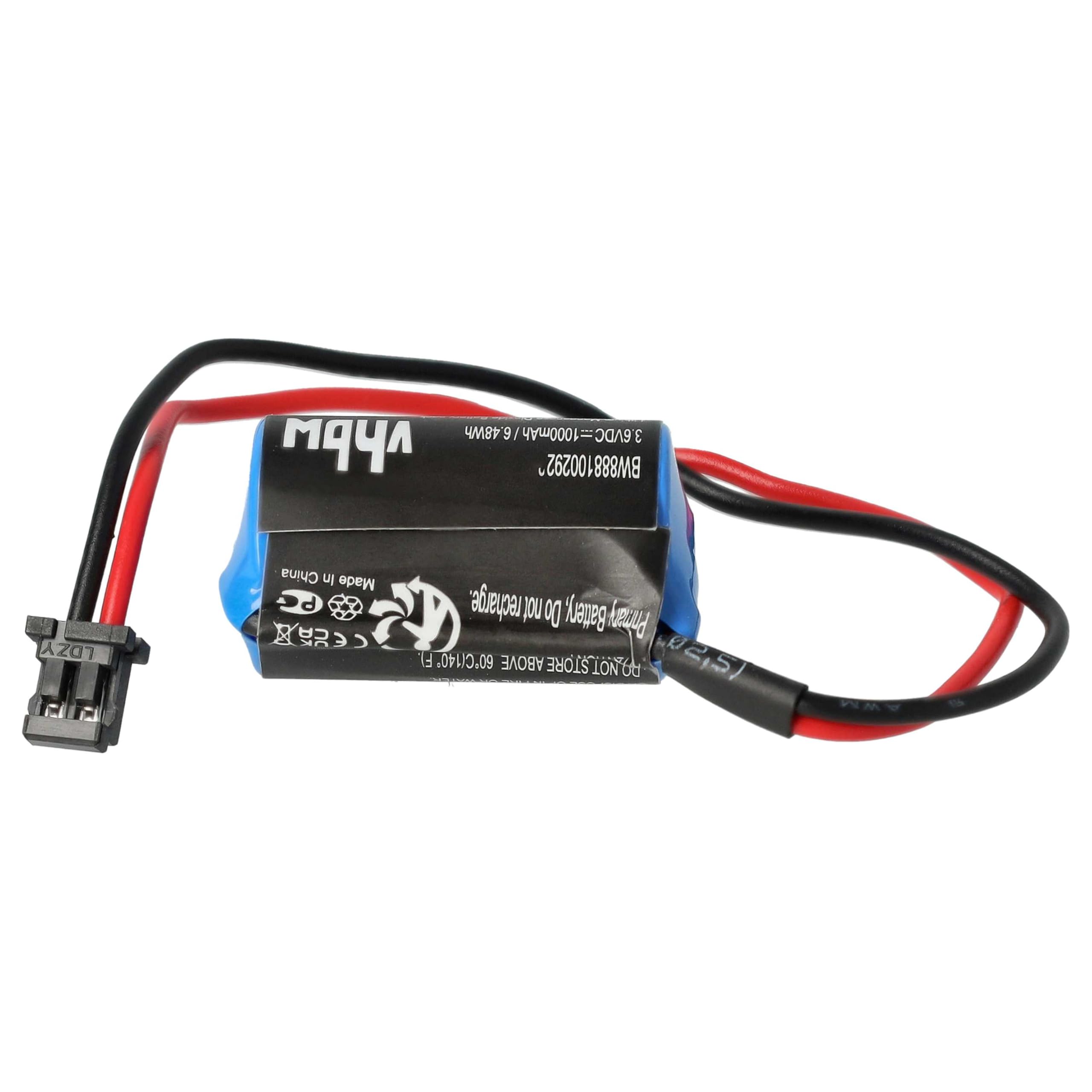 vhbw 5 x bateria kompatybilna z Omron V Servo Drive, Sigma 2, SGDH ServoRack, SGDH Amplifier CNC, serwo napędowe (1000 mAh, 3,6 V, Li-MnO2)