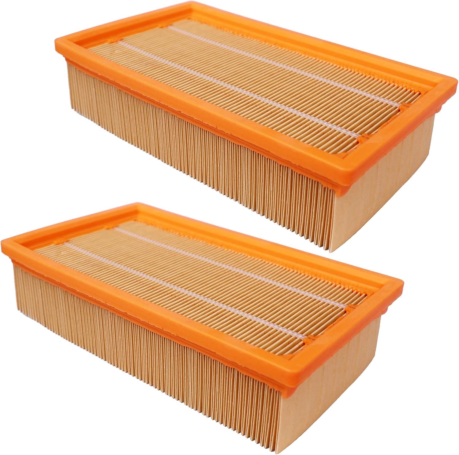 2 Pack NT25 pleated vacuum Filter for Hilti VC 20 U VC 40 U UM (LF 4), for Karcher NT25/1 NT35/1 NT45/1 NT55/1 NT361 ECO NT561 ECO NT611 ECO Vacuum Cleaner Flat-Pleated Filter Replacement