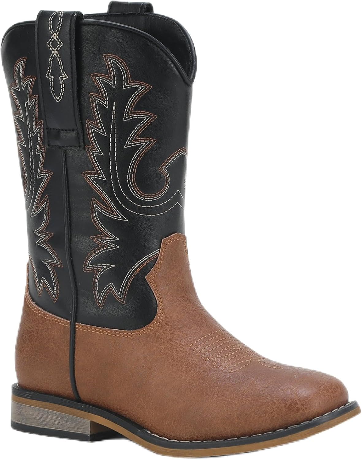 Kids Cowboy Boots for Boys Girls Square Toe Western Cowgirl Boot