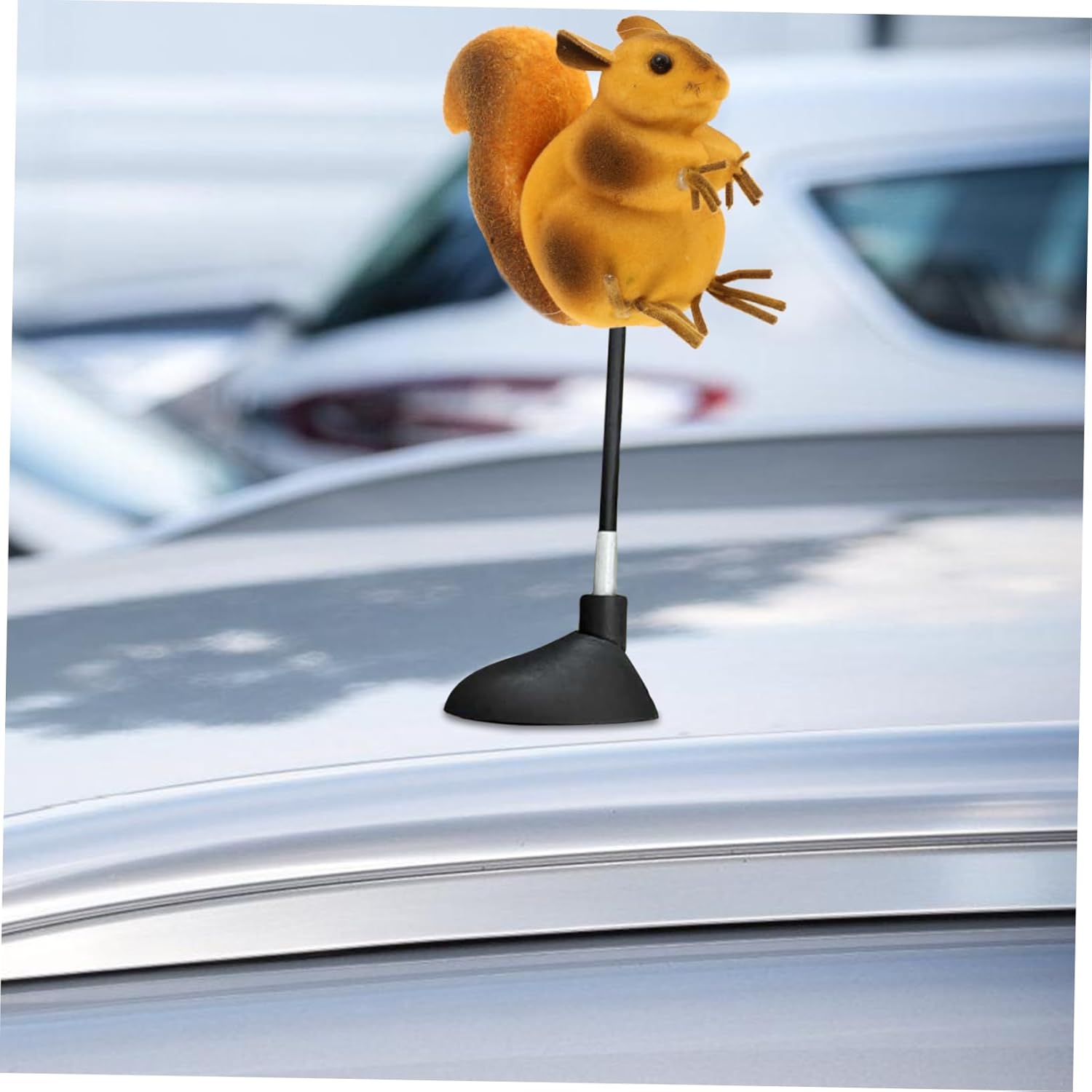 Gatuida 4pcs Car Antenna Toppers Squirrel Decorative Topper for Automotive Exterior