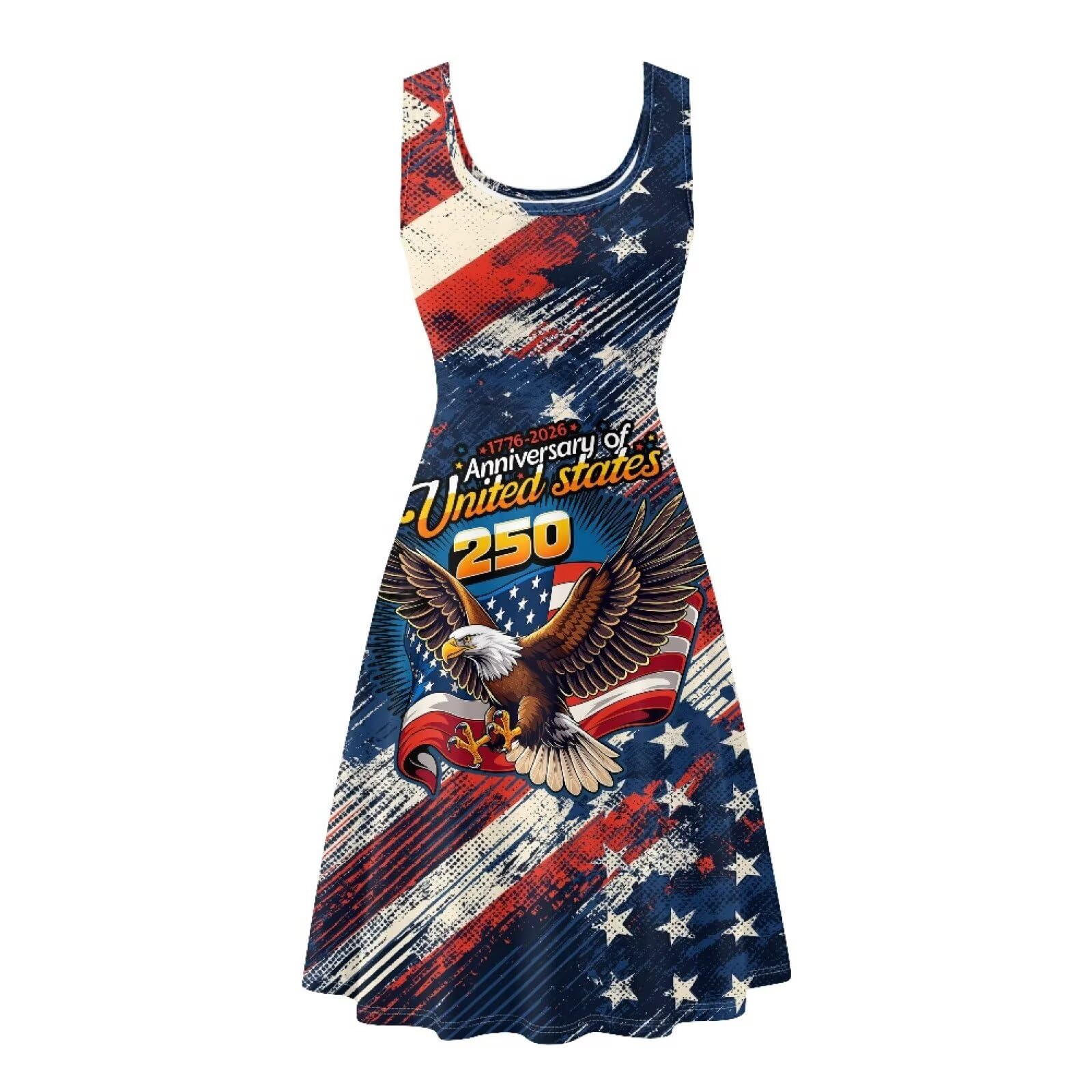Dreaweet Casual Sleeveless Dresses for Women Girls, Round Neck Tank Dresses with Pockets Summer Sundress Size XS-4XL