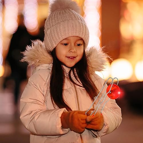 Vista 37 de Sumind 6 piezas de ruedas giratorias magnéticas retro, juguete de Navidad iluminado, rieles giroscópicos, Twirler, clásico, vintage, truco, Yoyo