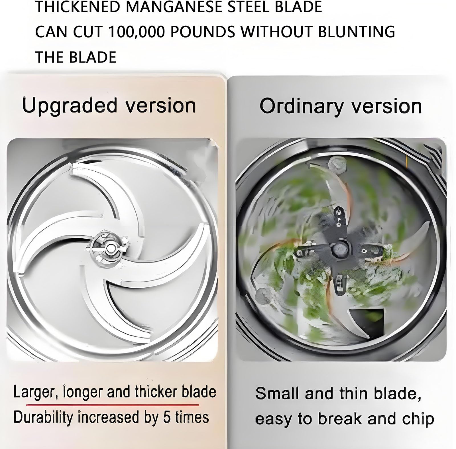 Tritatutto commerciale per verdure da 1800 W, tritacarne per allevamento domestico da 3500 giri/min, 50–120 kg/h, processore di mangimi per pollame per la lavorazione di mangimi per polli e anatre