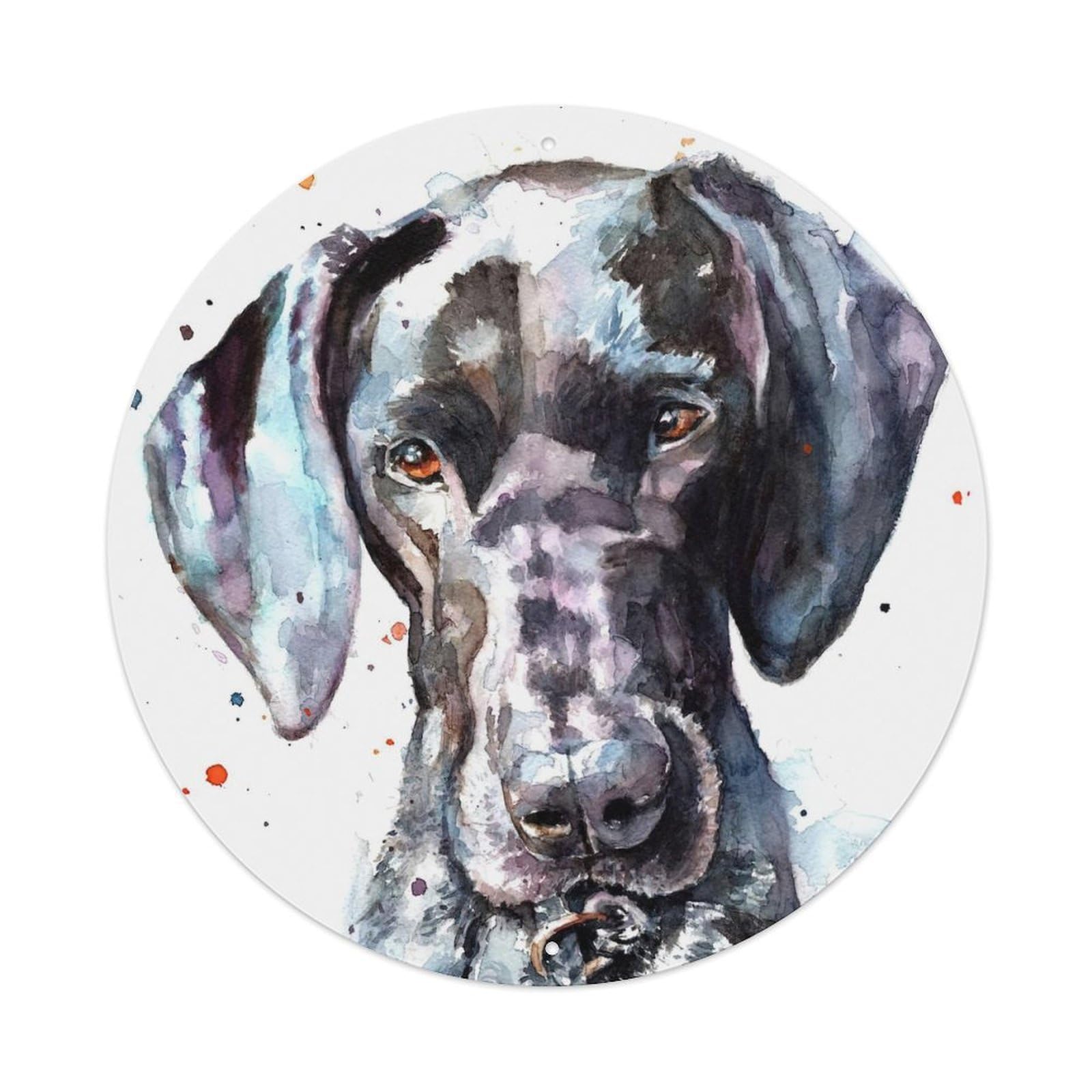German Shorthaired Pointer Pets Art Poster Metal Tin Sign