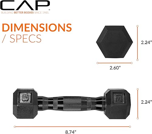 Miniatura 57 de CAP Barbell - Mancuerna recubierta Varias opciones de pares y conjuntos