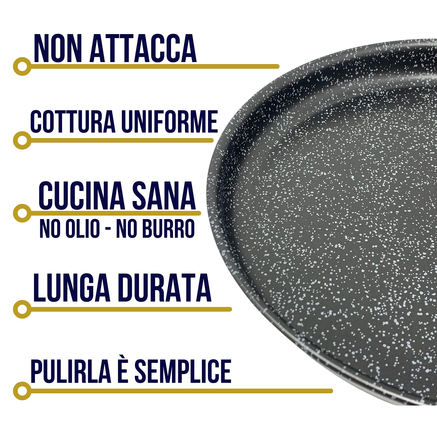 TEGLIA IN ACCIAIO Inox Teglie Da Forno Per Pizza Bistecchiera EUR 33,59 - 6