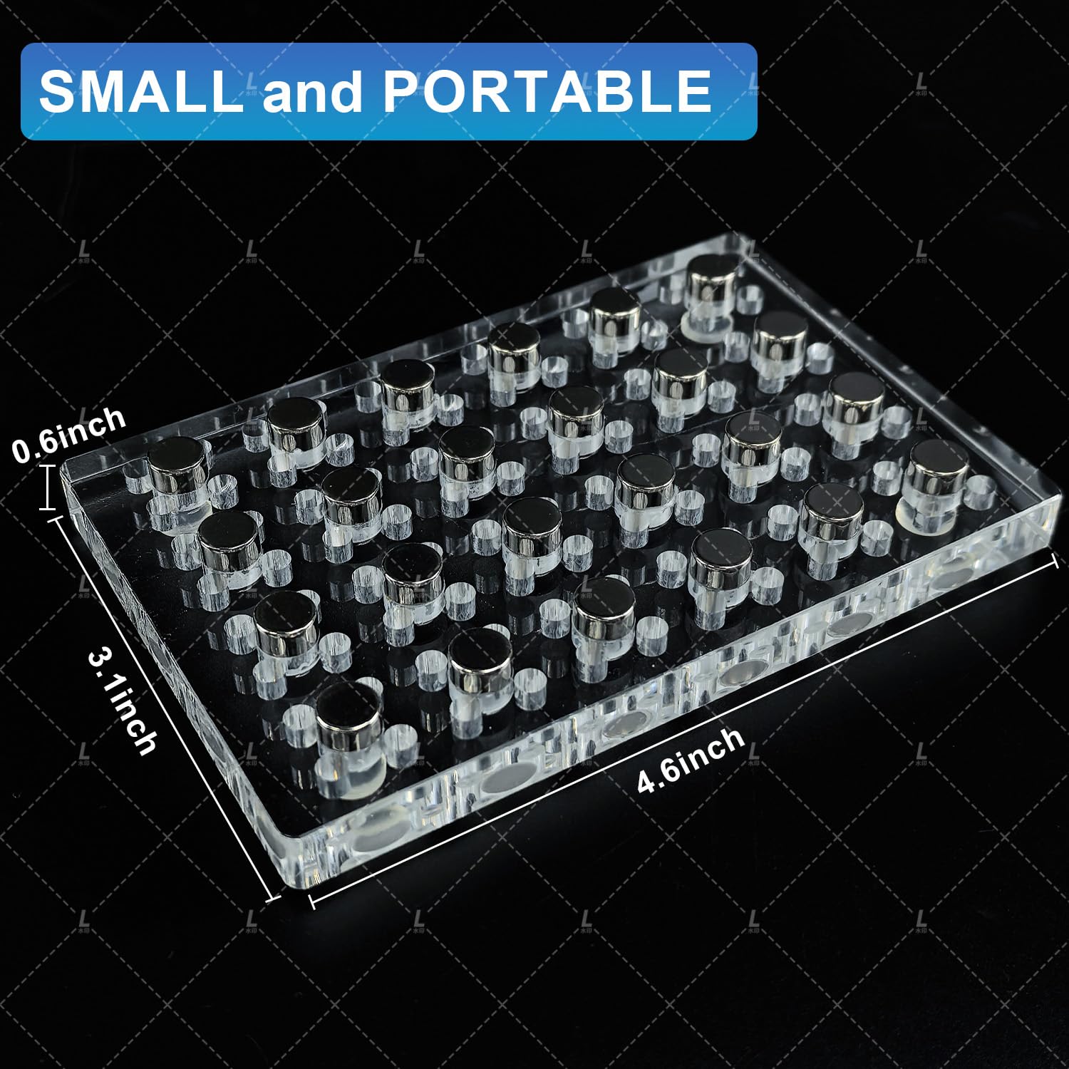 Lab Use Magnetic Rack Separator for DNA, RNA or Protein Purification for 96-Well deep Well Plate for 0.1ml or 0.2ml 96-Well microplate