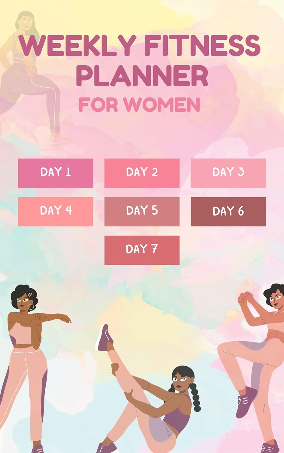 Fitness Planner for women, Printable Workout Tracker, Workout Planner, Wellness, Shape Goal, Self Care: Customized weekly workout planner