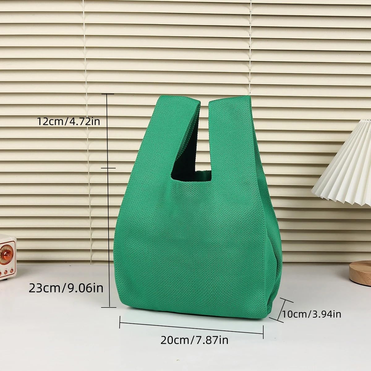 Women's Wrist Knot Bag Small Knitted Tote Bag