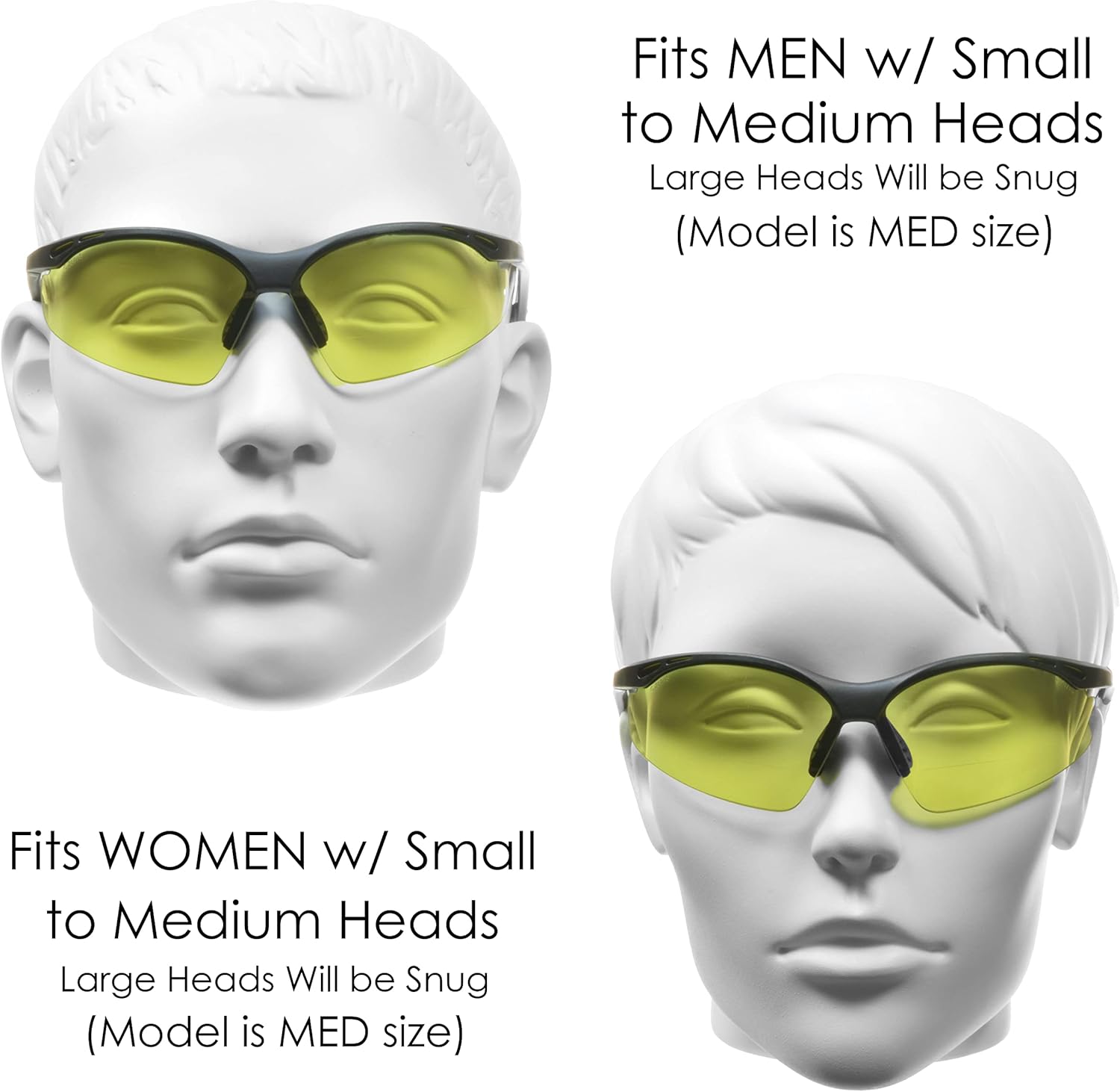 proSPORT Bifocal sunglass Safety Reader Z87 Wrap Around No Slip Grip +1.50 +2.00 +2.50 +3.00