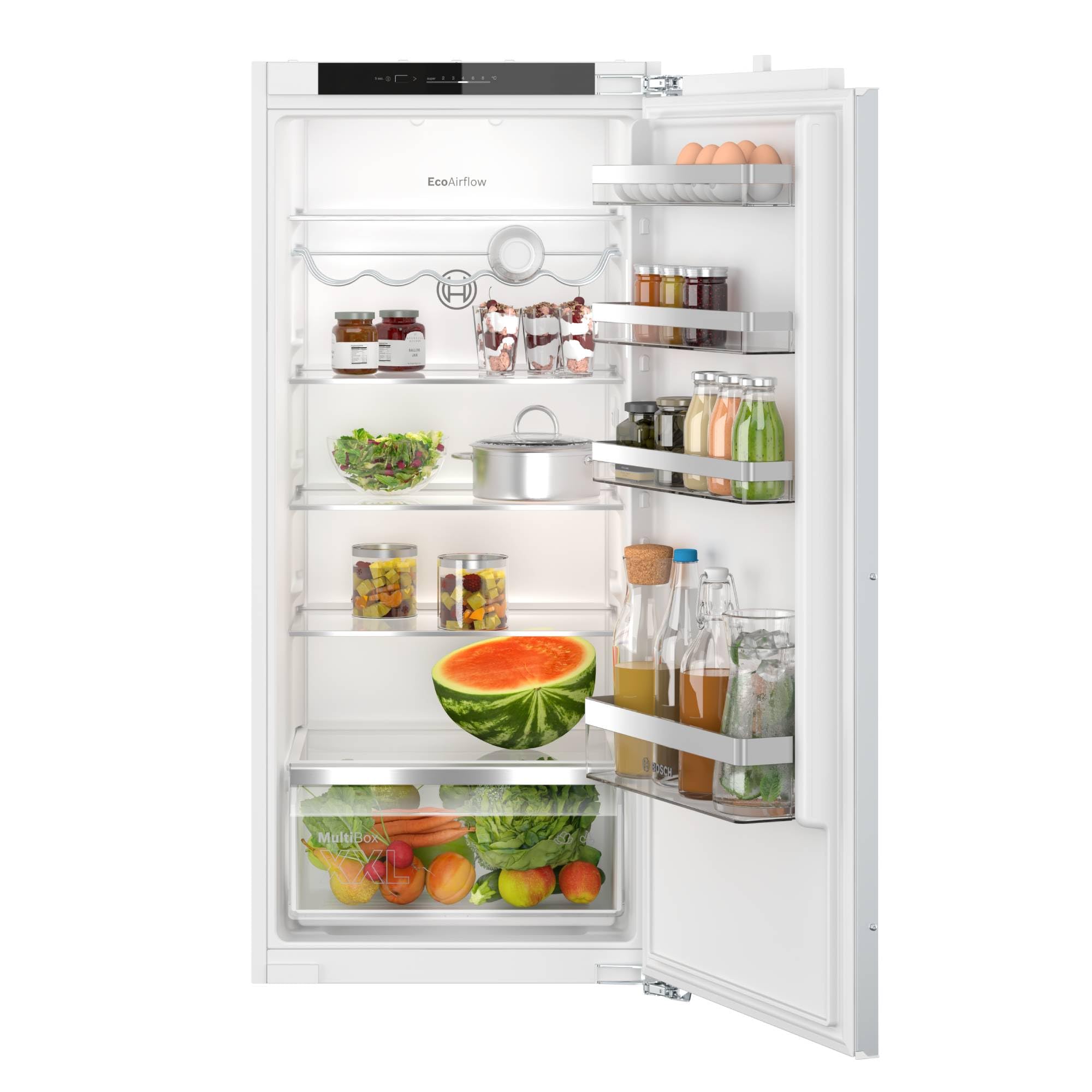 Bosch, Frigorífico integrable, Serie 4, Refrigeración Súper, KIR41VFE0 | Enfría rápidamente los nuevos alimentos para mantener la cadena de frío.
