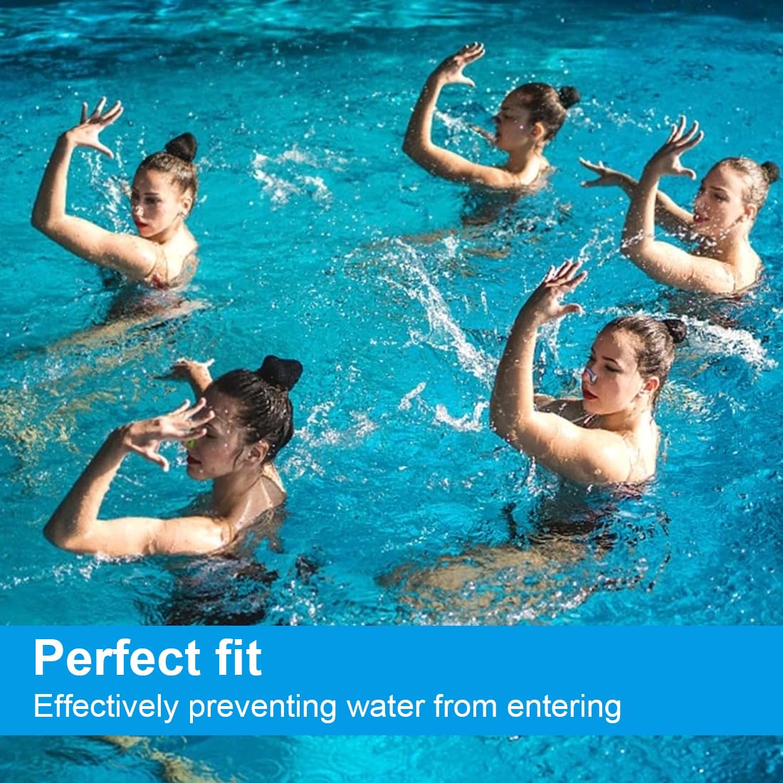 Tappanaso Per Nuoto In Silicone | 3 Pezzi | Per Bambini E Adulti | Anti-Scaduta - Foto 13