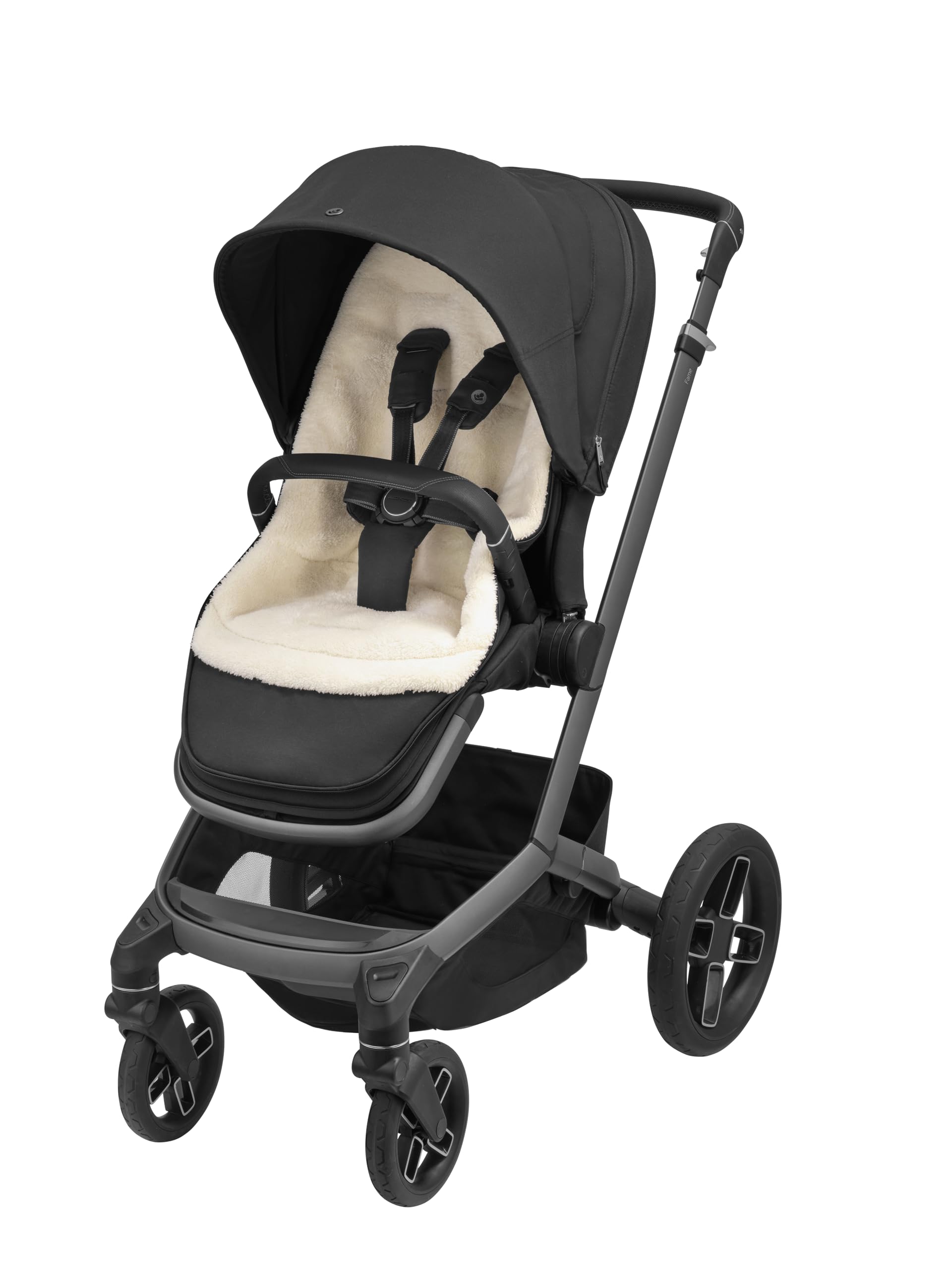 Maxi-Cosi Pram Footmuff for Maxi-Cosi Strollers, Cosy Toes, from Birth up to 3.5 Years, Warm Fleece Lined Baby Footmuff, Twillic Graphite