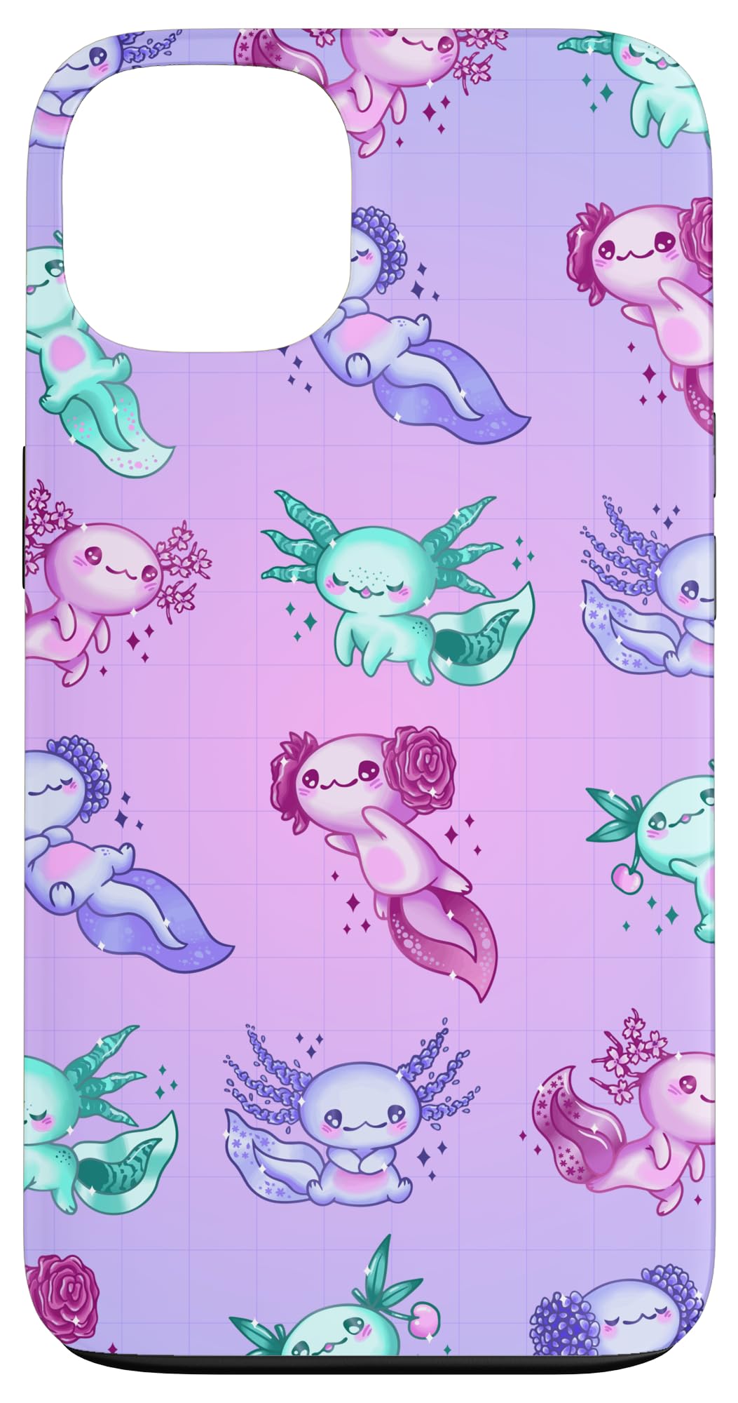 Axolotl Pattern Case for iPhone 13
